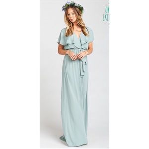 Showmeyourmumu Bridesmaid Dress Silver Sage Crisp